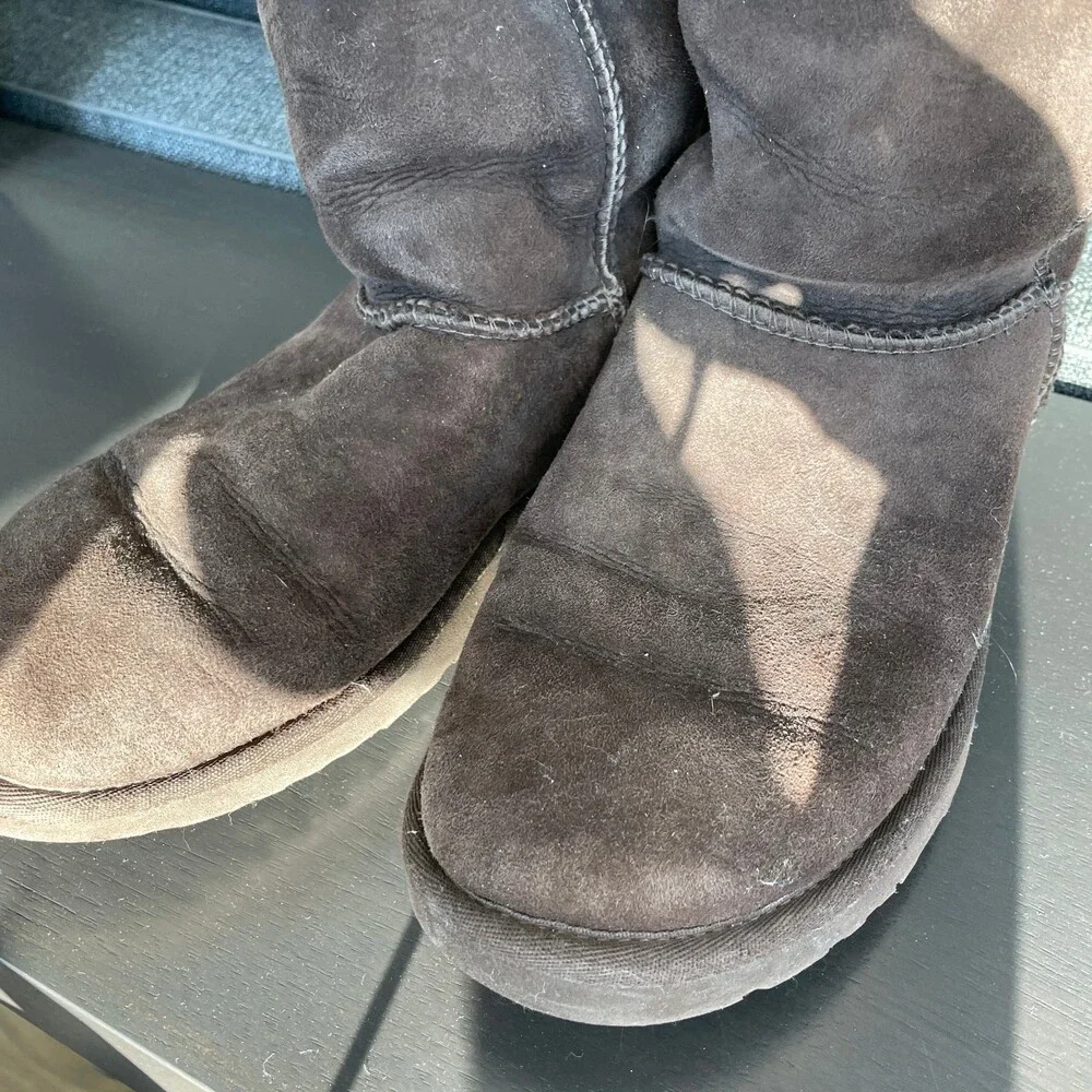 UGG Classic Tall Sheepskin Boots Brown Size 7